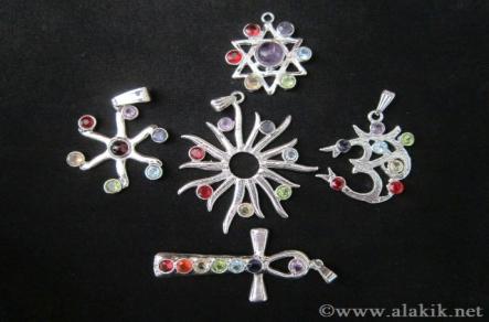 Chakra Metal Pendant